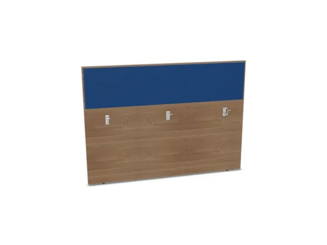 baliepaneel,v. bureau,aanbouw achter,B 1600mm,NT-cherry,BN6016-blauw