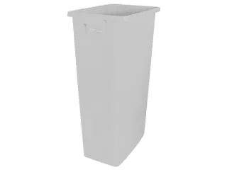 afvalverzamelaar,80l,HxBxD 762x320x460mm,romp PP transparant,gesloten - 1