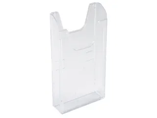 Wandfolderhouder A6 verticaal transparant - 1