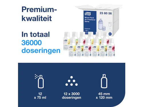 Luchtverfrisser Tork A1 236052 Air freshner floral 75ml Navulling