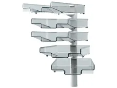 Brievenbak Hansa met 360 graden zwenkarm 5stuks grijs