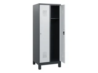 schoollocker,HxBxD 1630x600x500mm,2vak,vak B 300mm,cil.-slot,voeten - 1