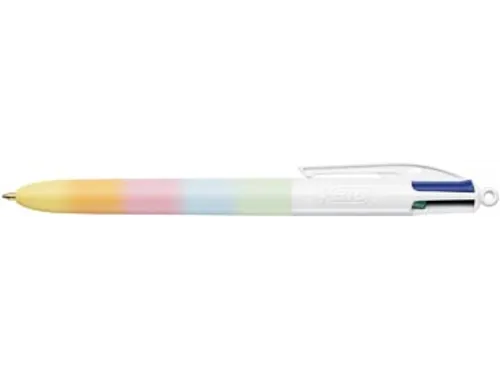 4-Kleuren balpen Bic regenboog Pastel medium