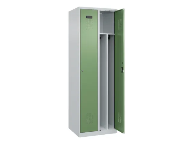 locker voor scheiding van kleding,HxBxD 1850x600x500mm,2vak