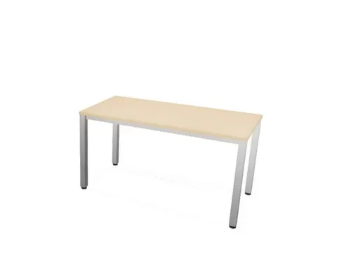 vergadertafel HxBxD 74x140x70cm rechthoekig NE-esdoorn 4voeten alu