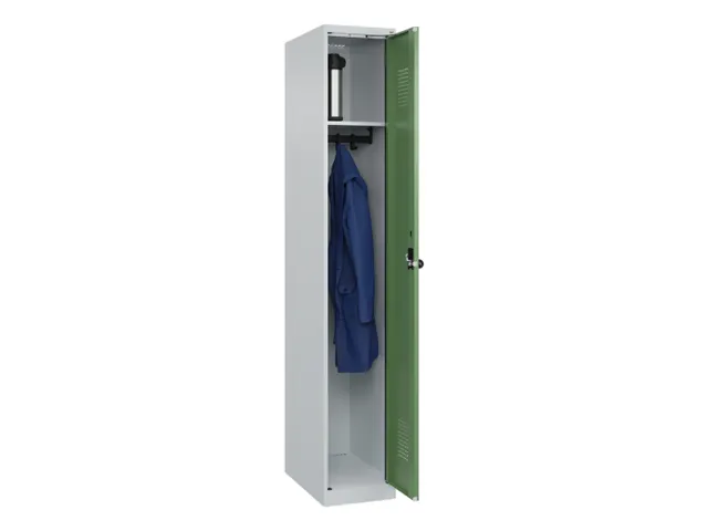 locker,HxBxD 1850x300x500mm,1vak,vak B 300mm,draaigrendel