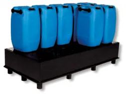 Opvangbak Hdpe 1870x870x310mm V. 3x220l M. Poten Pe Plaat Geperf.