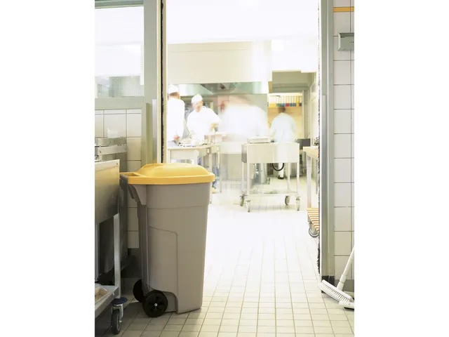 Mobiele container 100 Liter Beige Geel