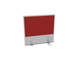 opzetpaneel,v. bureau,aanbouw achter,B 600mm,MP-lichtgrijs,BN4011-rood