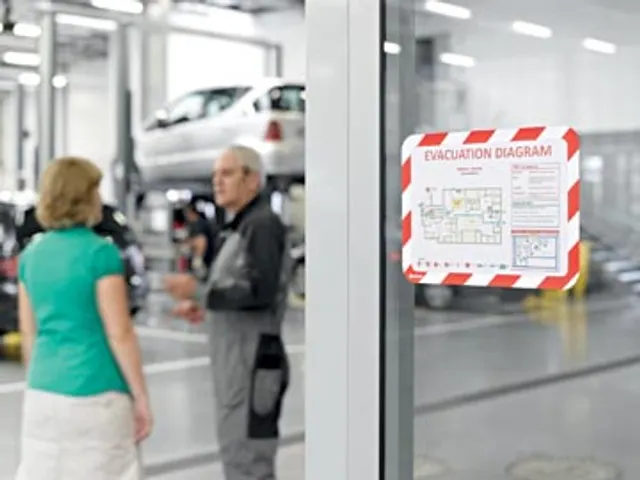 Tarifold Zelfklevende Tas A4 Rood/wit