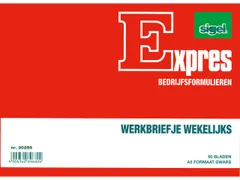 Werkbriefje Sigel Expres A5 wekelijks 50 blad