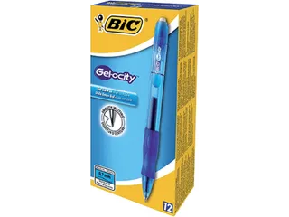 Gelschrijver Bic Gelocity blauw medium 0.3mm - 1