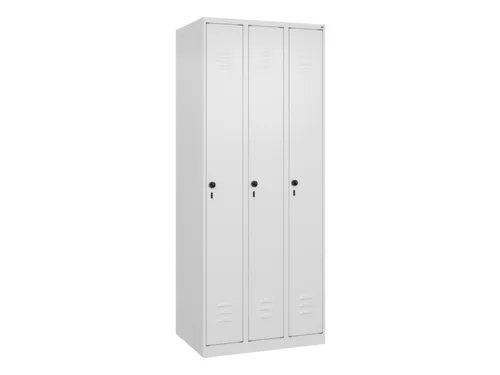 locker,HxBxD 1850x750x500mm,3vak,vak B 250mm,draaigrendel