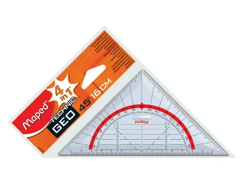 Geodriehoek Maped 277747 16cm 45 Graden Transparant