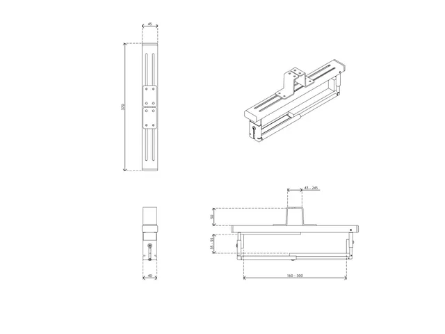 Top Grip Thin Client Houder 362 Zilver