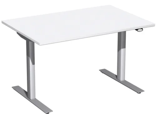 Elektrisch in hgte vst. zit-sta-bureau decor wit 650-1250x1200x800mm