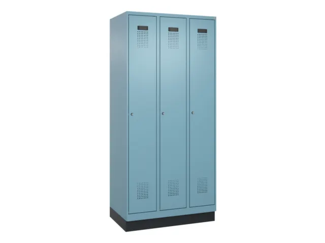 locker voor scheiding van kleding,HxBxD 1950x900x500mm,3vak