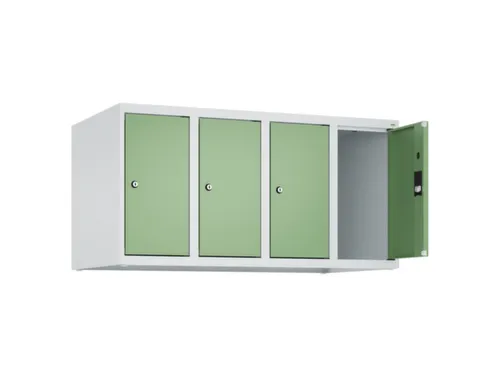 opzetkast,v. locker,4vak.,vak B 250mm,HxBxD 500x1000x500mm,vleugeldeur
