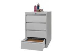 ladekast HxBxD 800x715x600mm 4laden slot RAL7035 front RAL7016