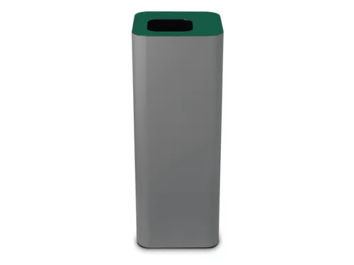 afvalbak,60l,HxBxD 800x300x300mm,romp staal grijs