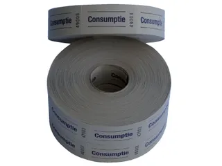 Consumptiebon Combicraft 57x30mm 2-zijdig 2x1000 stuks geel - 1