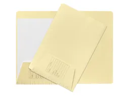 Dossiermap Djois folio 1 klep 160gr lichtgeel