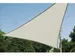 Voile solaire triangulaire 3,6x3,6x3,6m Crème