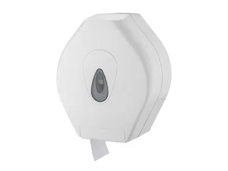 Tolietpapier Dispenser Wit voor Maxi Jumbo Rol Toiletpapier - 1