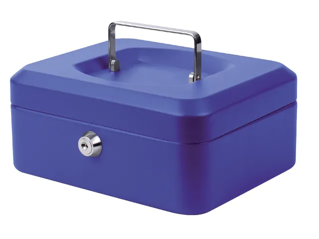 Geldkist Quantore 200x160x90mm blauw