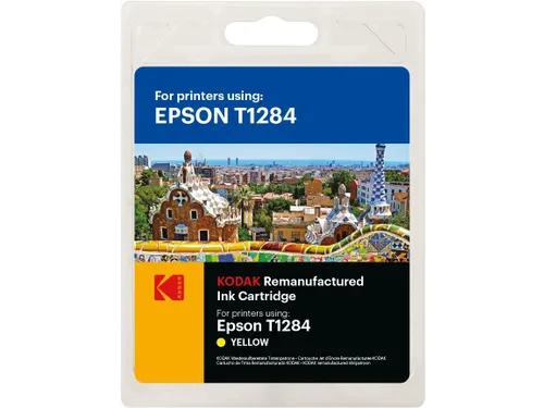 185E012804 Kodak Epson T1284 SX Inkt geel rebuilt 260pag Blister 3,5ml