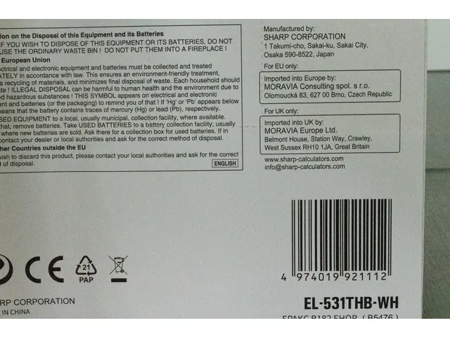 Calculator Sharp-EL531THBWH zwart-wit wetenschappelijk