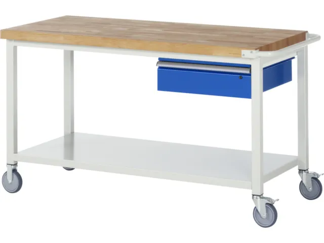 Werkbank Hxbxd 880x1500x700mm Beukenhouten Werkblad 1lade Legbord