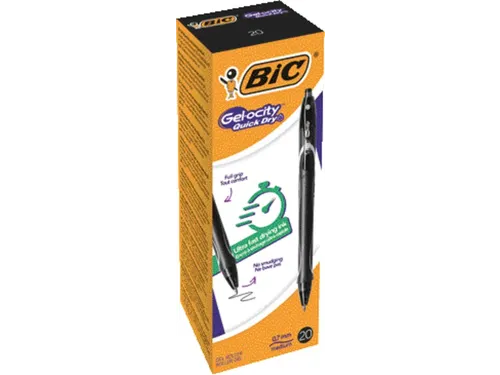 Gelschrijver Bic Gel-ocity quick dry medium zwart
