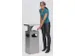 Combi-asbak 38 liter hxbxd 910x395x395mm overkapping 3 openingen RVS