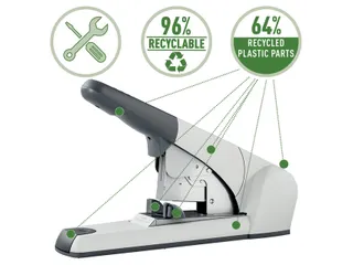 Blokhechter Leitz 5553 Heavy Duty Flat Clinch 120vel zilvergrijs - 11