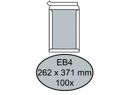 Envelop Quantore Bordrug Eb4 262x371mm 120gr Wit Zelfklevend