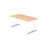In hoogte verstelbaar bureau,HxBxD 680-850x1600x800mm,blad esdoorn