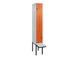 Z-garderobekast,HxBxD 2120x300x815mm,2vak,vak B 300mm,draaigrendel - 1