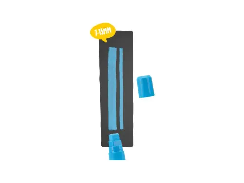 Krijtstift Securit Sma-720 Blokpunt 7-15mm Assorti 8 Stuks