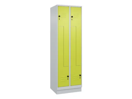 Z-garderobekast,HxBxD 1950x600x500mm,vak B 150/300mm,draaigrendel