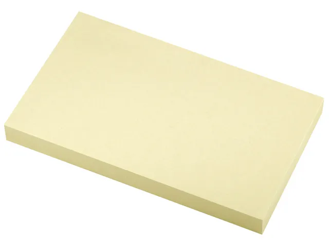 Sticky notes UPM recycled 125x75mm geel blok 100 vel, doos 8x blok