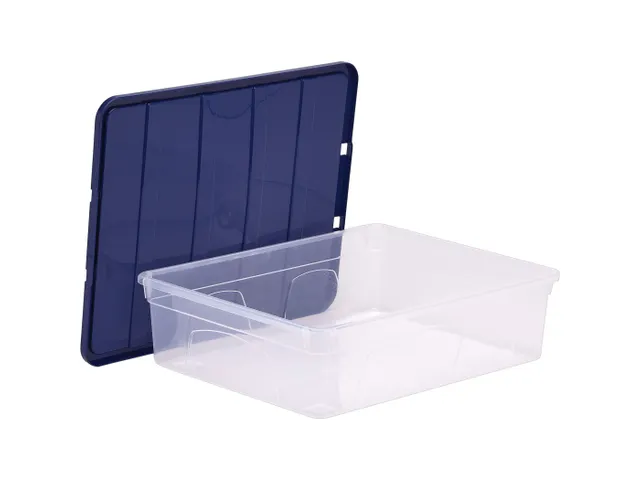 Opbergbox 12 Liter Transparant Blauw