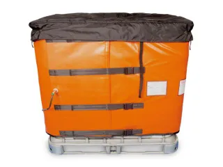verwarmingsmantel,v. IBC inhoud 1000l,buiten glasvezel/silicone,oranje - 1