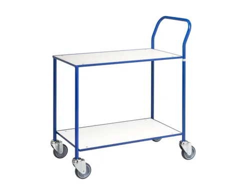 Tafelwagen,Draagverm. 150Kg,2Etage(S),Etage(S) Melaminecoating,Wit