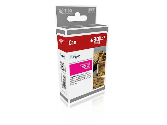 AS15542 ASTAR CANON CLI526M IP Inkt magenta rebuilt Chip 9ml