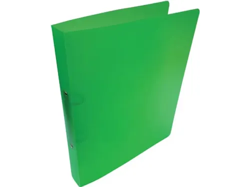 ringmap, voor ft A4, uit PP, 2 ringen van 25mm, transparant gro