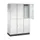 Dubbeldekse garderobekast,RAL 7035,HxBxD 1950x1220x500mm,3x2vak.
