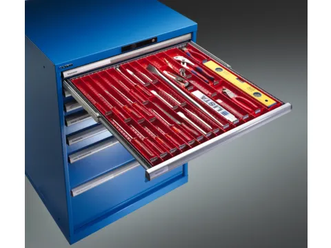 Indelingsmateriaal vanaf front H 50mm 9verdeelgootjes/30gootverdelers