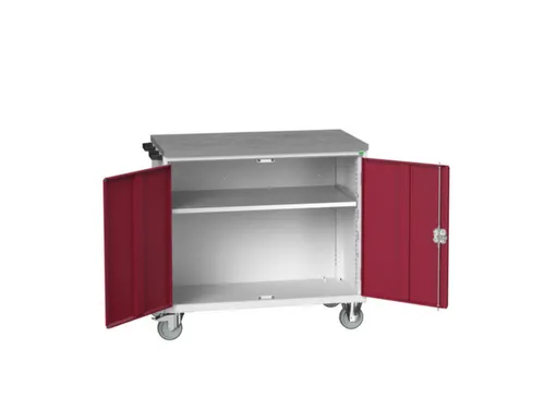 werkbank,verrijdbaar,HxBxD 980x1050x600mm,linoleumblad