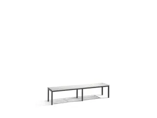 Omkleedbank L 1960Mm Pvc-Zitlatten Ral7021 - 1